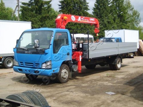 Бортовой ISUZU NPR75 с КМУ